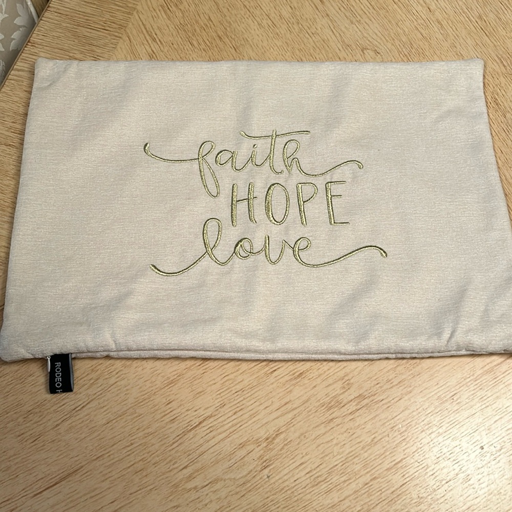 faith, Hope, love Pillow Cover by Rodeo
